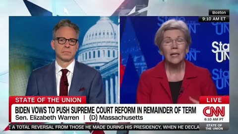 Sen. ELIZABETH WARREN Trashes the Supreme Court