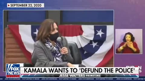 Crazy Kamala wants to DEFUND THE POLICE