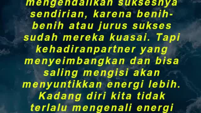 “Banyak orang bisa merancang dan mengendalikan suksesnya sendirian, karena