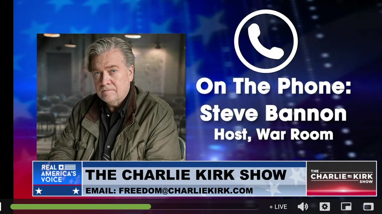 #Tucker CANT Be On-Air for 1 Year? @SteveBannon on @CharlieKirk