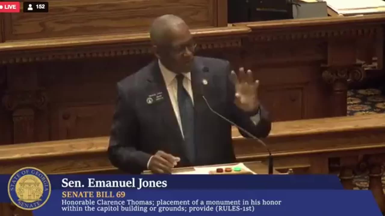 Georgia Democrat Calls Clarence Thomas An 'Uncle Tom', Admits He Doesn't Know Where Slur Came From