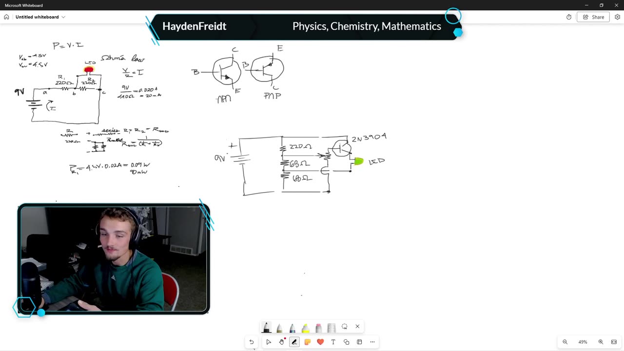 Electronics (streamed) e.001 Resistor network