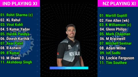 ICC T20 World Cup 2022 India vs New Zealand Playing 11 comparison IND vs NZ 7th warm-up match