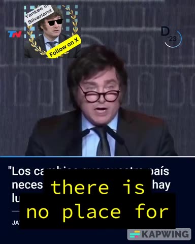 Javier Milei victory speech