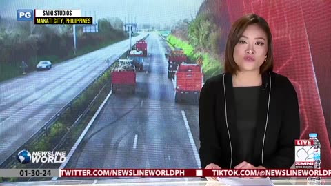 Farmer tractors continue blocking key motorway to Paris