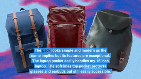 Simple Modern Backpack with Laptop Compartment Sleeve for-Overview