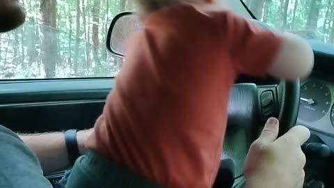 Micah driving