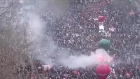 Over 1 million protestors have gathered in France calling for the removal of Macron.
