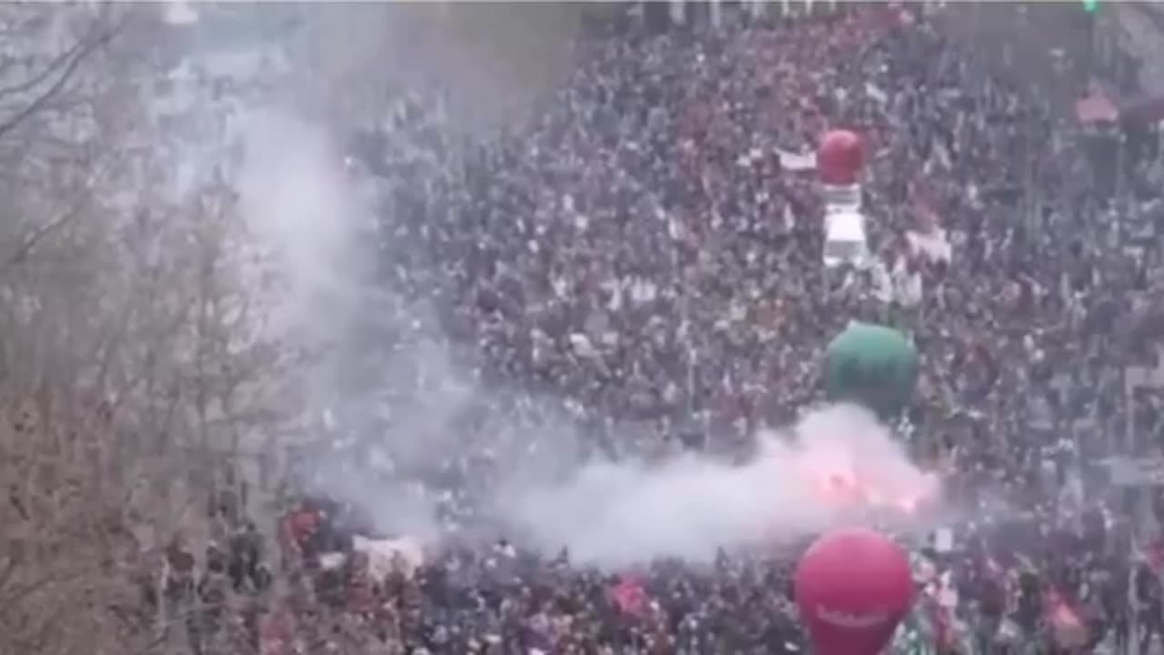Over 1 million protestors have gathered in France calling for the removal of Macron.