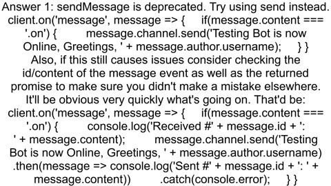 Discord bot responds multiple times for one event