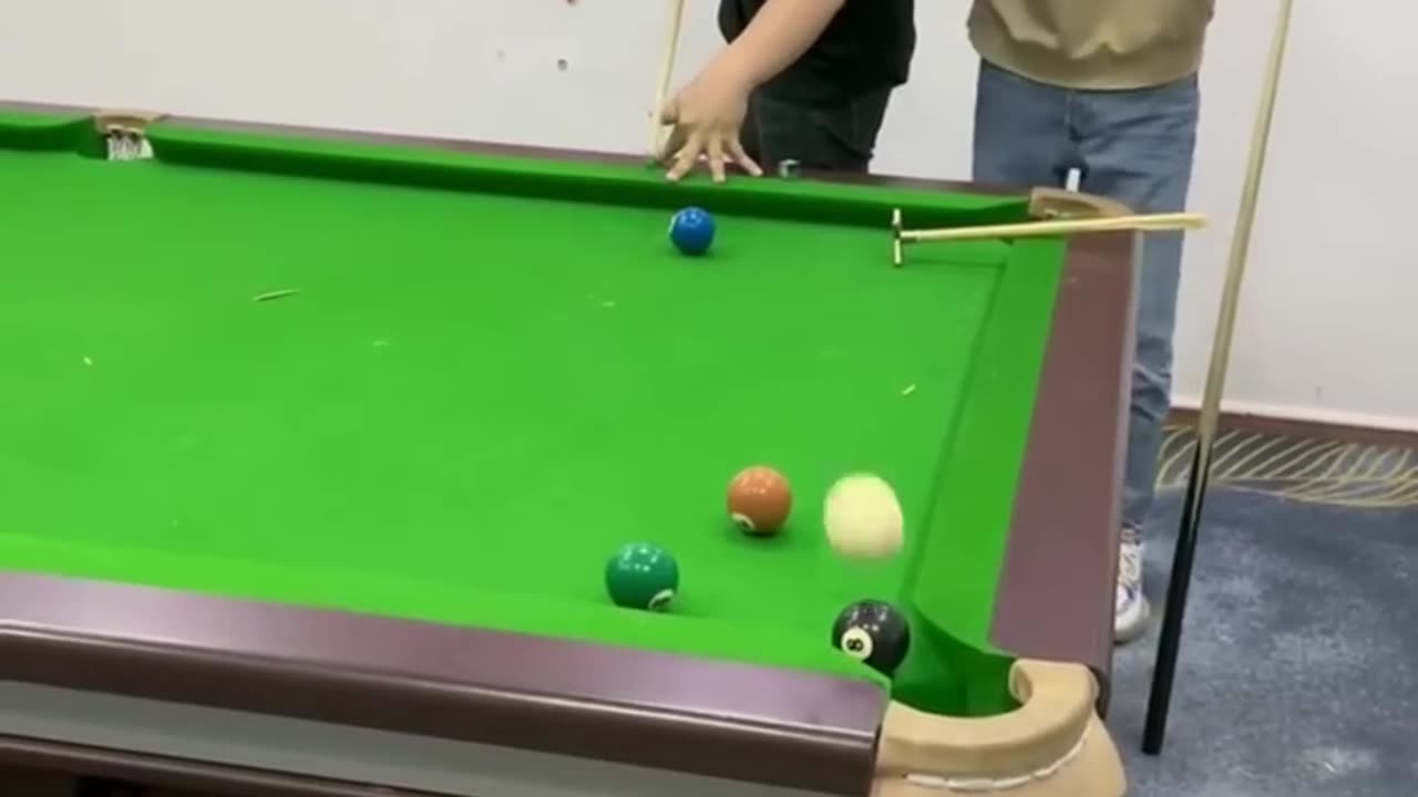 Funny video of billiards
