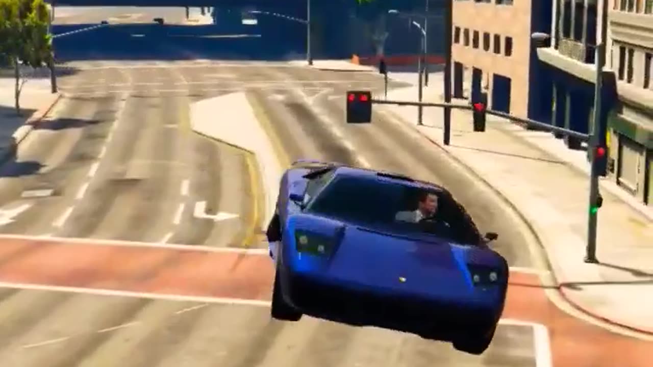 midnightblue lamborghini action gta5