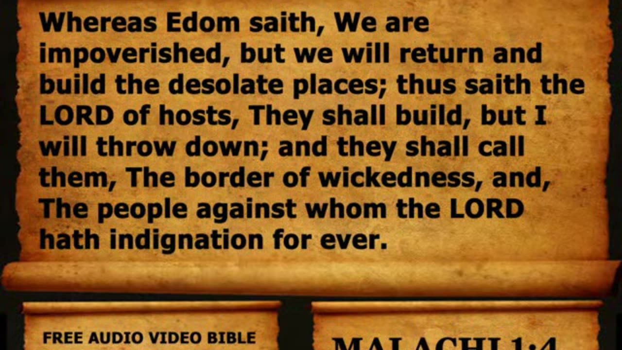 Bible Book 39. Malachi Complete 1-4, King James Version (KJV) Read Along Bible