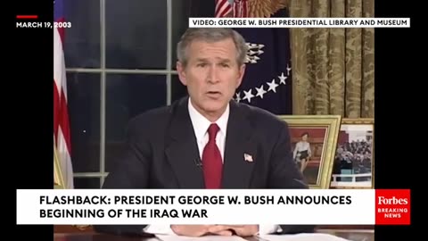 FLASHBACK- George W. Bush Announces Start Of Iraq War, Twenty Years Ago Today