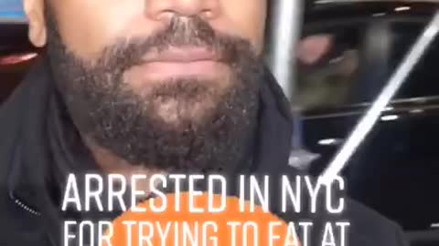 Arrested and detained for trying to purchase a burger at Burger King in New York.