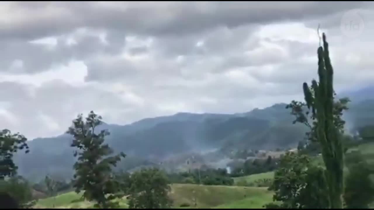 Citizen video shows Myanmar junta air strikes near Thai-Myanmar border in Kayin state
