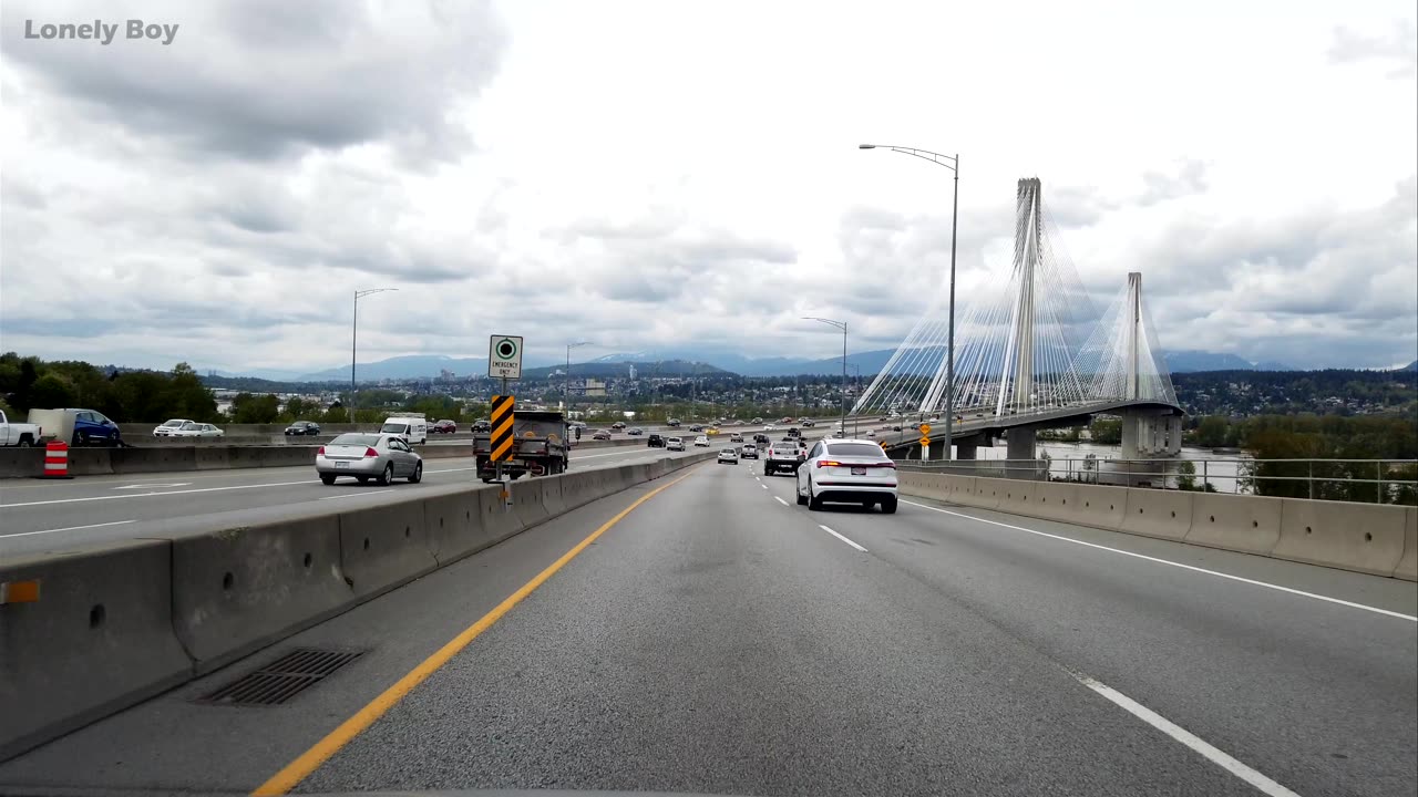 Driving On Port Mann Bridge