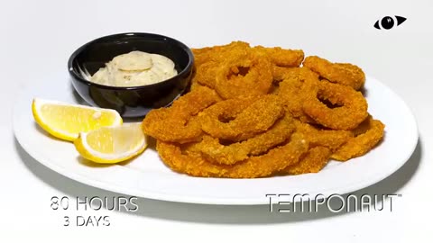 Fried Calamari Rings Time Lapse