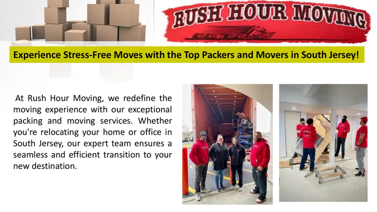 Experience Stress-Free Moves with the Top Packers and Movers in South Jersey