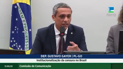 Gustavo Gayer presidiu a primeira audiência pública contra a censura no Brasil