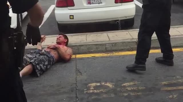 Police Detain Man at McDonalds