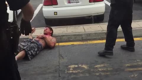 Police Detain Man at McDonalds