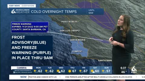 Some clouds kick off the week ahead of a warm Thanksgiving