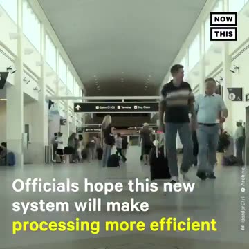 Lie detecting robot at travel checkpoint