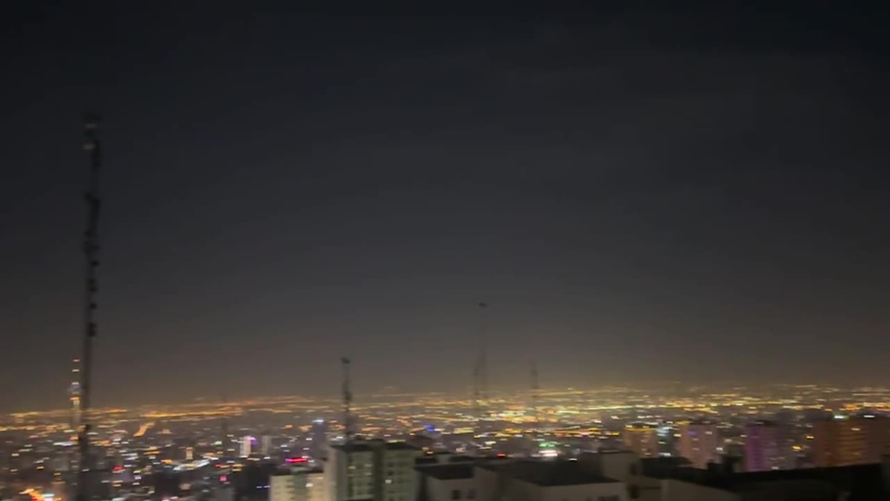 Atmosphere in the western part of the Iranian capital, Tehran.
