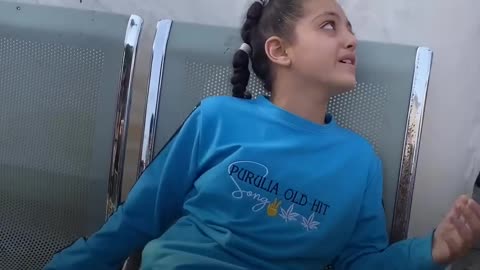 Palestinian girl breaks down after her mother is killed