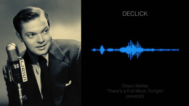 Keygen | Audio Restoration Example: Orson Welles