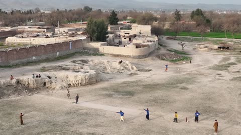 Cricket in the villages of Afghanistan.