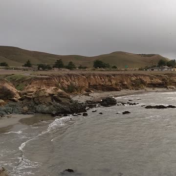 Bad weather rolling in and a shipwreck