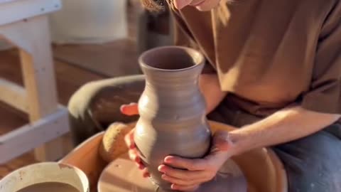 Do you guys like my new studio! #pottery #asmr #satisfying