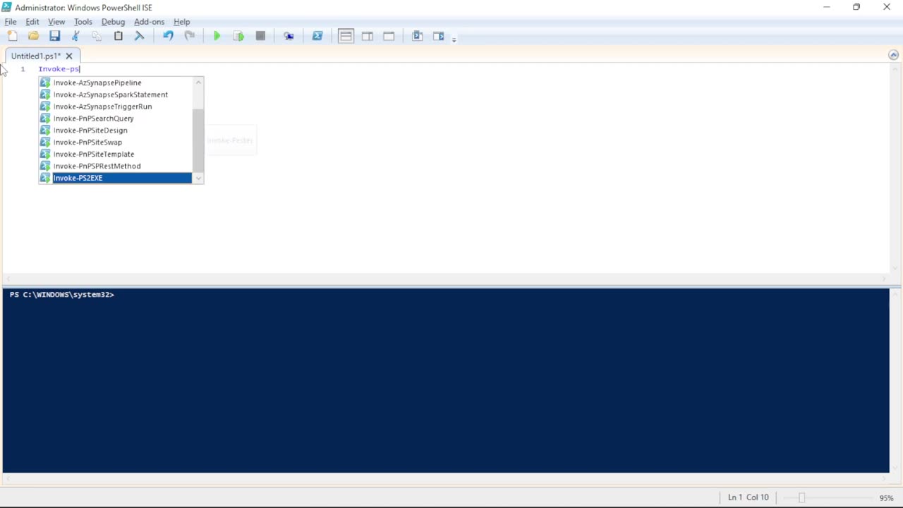 Convert PS1 to EXE with PowerShell