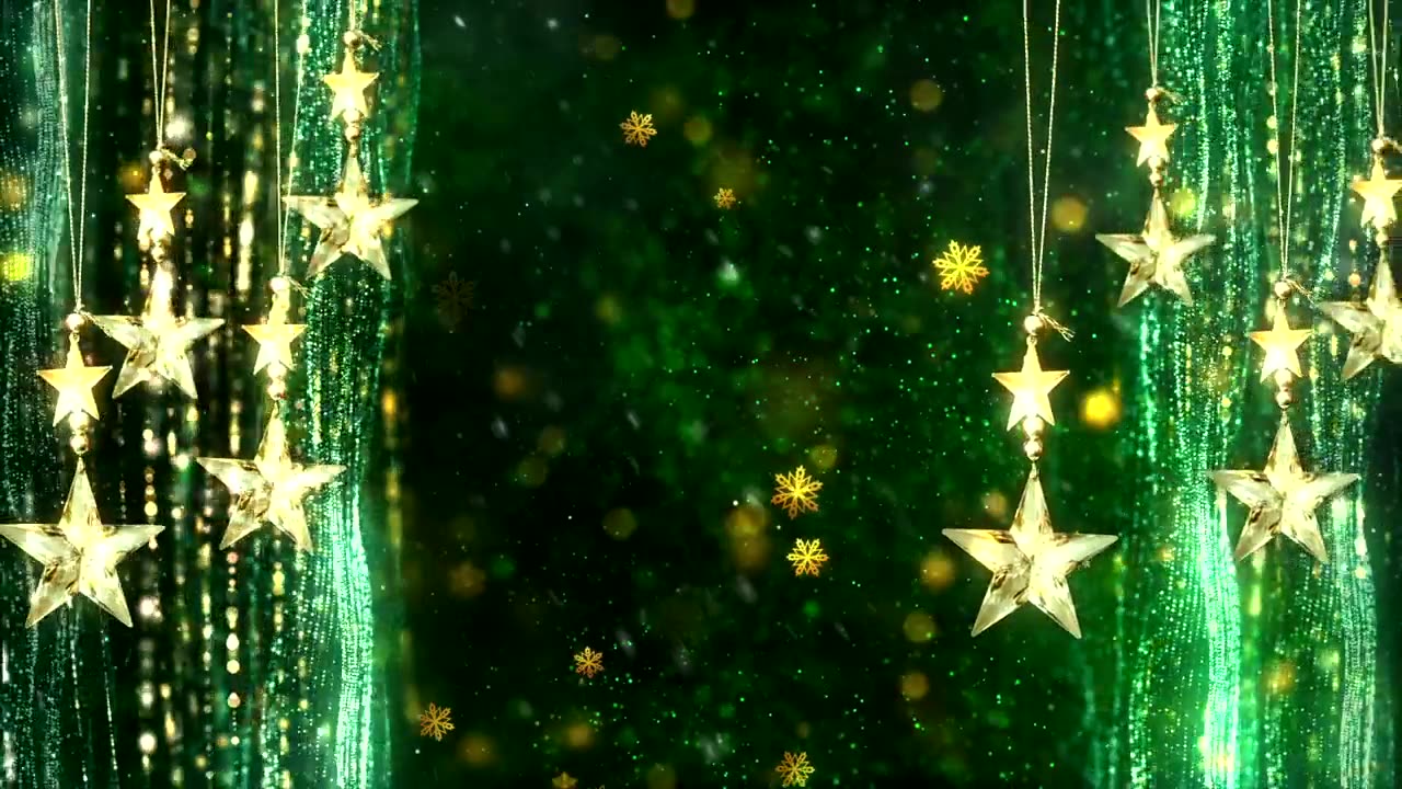 Title background animation with christmas concept