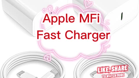 Apple MFi Certified iPhone 14 13 12 11 Fast Charger