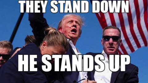 They Stand Down, He Stands Up