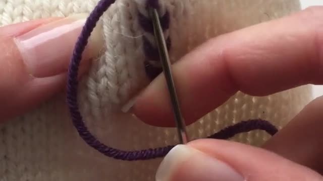 How To Do Embroidery on Knitting Tutorial