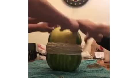 the trick with the watermelon