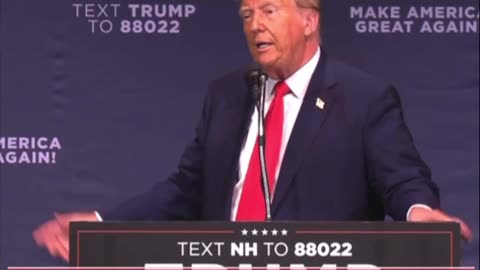 #Trump speaks in #NewHampshire.