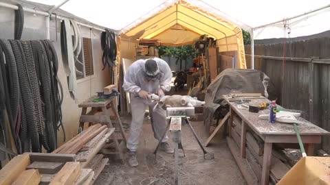 Carving a Rhino From Epoxy Resin & Walnut Burl8