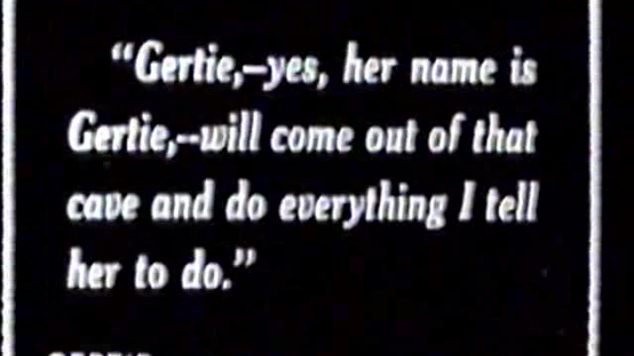 Gertie the Dinosaur (Winsor McCay, 1914) // Classic