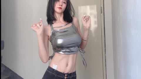 Chinese shots of the beautiful girls dance fun