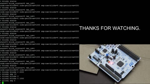 State Machine Control via the Putty Console - stm32