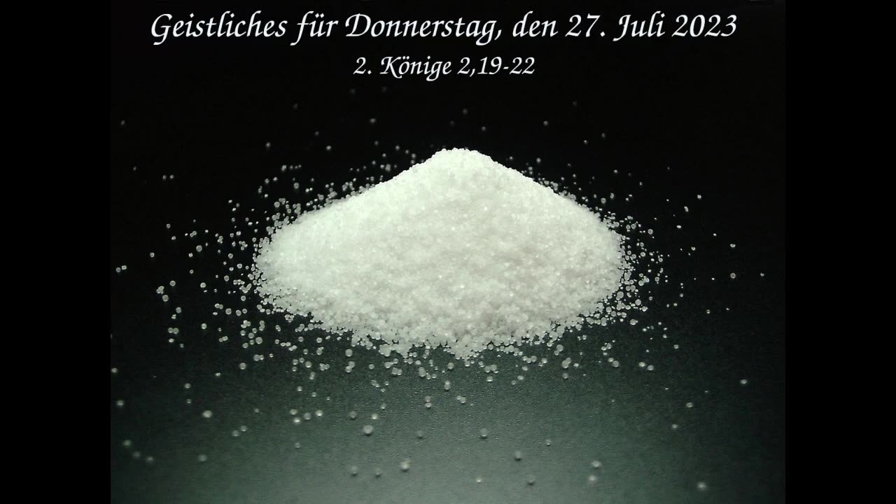 Geistliches für Donnerstag, den 27. Juli 2023