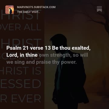 Psalms 21:13