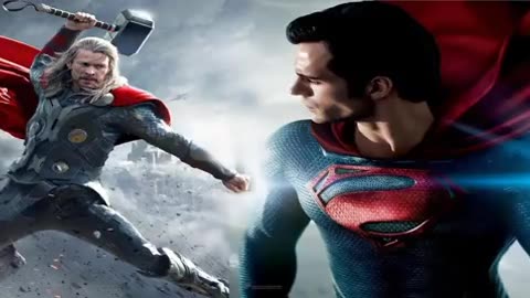 Superman VS Thor Fight Battle Marvel VS DC Fanmade