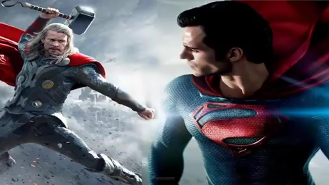 Superman VS Thor Fight Battle Marvel VS DC Fanmade