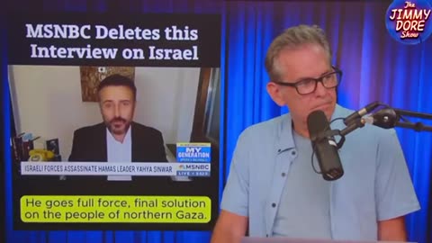 MSNBC deletes this interview on Israel.